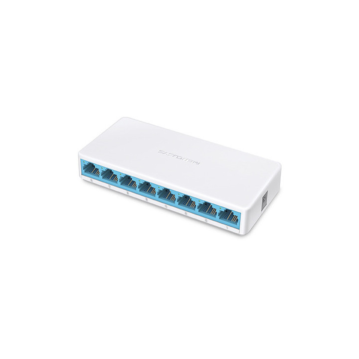 Mercusys MS108 switch de rede Gerido Fast Ethernet (10 100) Branco