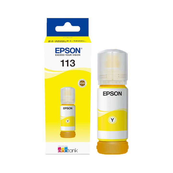 Recarga de Tinta Epson Serie 113 Amarelo (70ml) - EcoTank