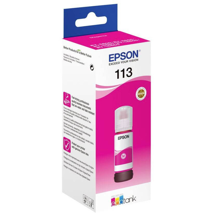 Recarga de Tinta EPSON Serie 113 Magenta (70ml) - EcoTank 5800/5850/16600/16650