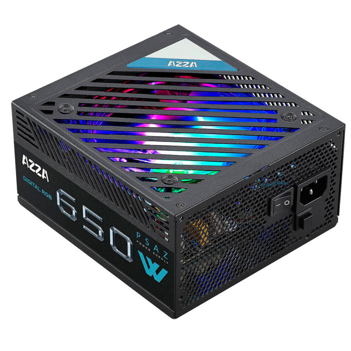 Azza Fonte de alimentação 650W ARGB ATX 80 Plus Bronze - PSAZ