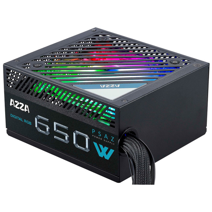 Azza Fonte de alimentação 650W ARGB ATX 80 Plus Bronze - PSAZ