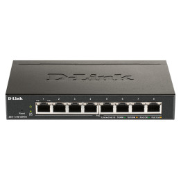 D-Link DGS-1100-08PV2 switch de rede Gerido L2 L3 Gigabit Ethernet (10 100 1000) Power over Ethernet (PoE) Preto