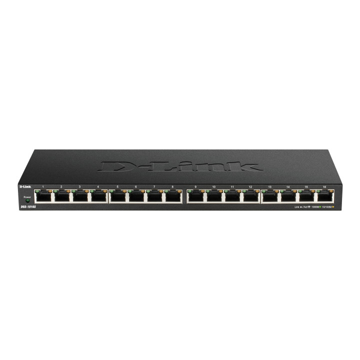 D-Link DGS-1016S switch de rede Não-gerido Gigabit Ethernet (10 100 1000) Preto