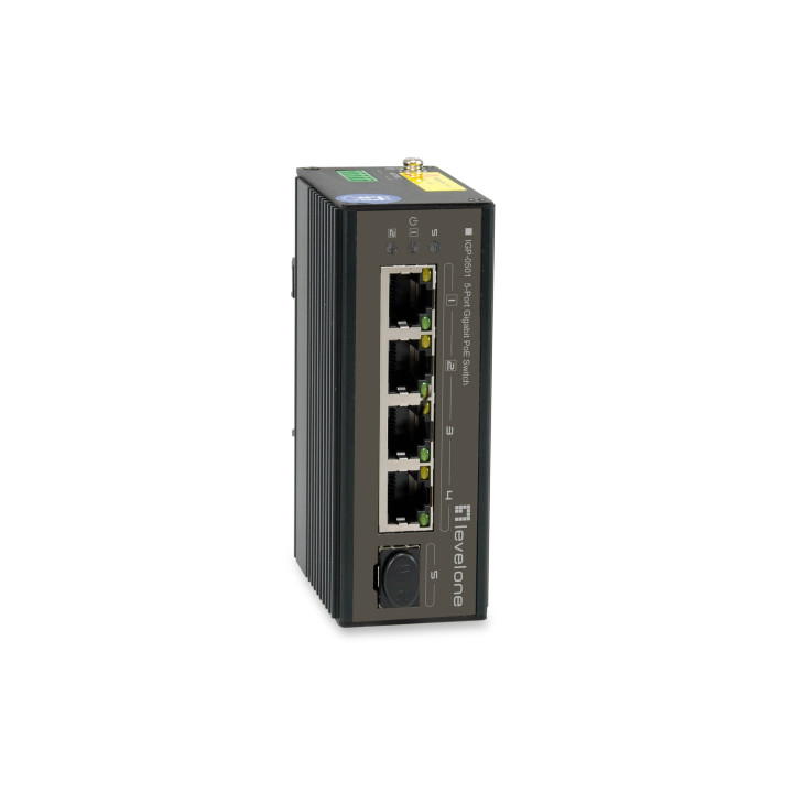 LevelOne IGP-0501 switch de rede Gigabit Ethernet (10 100 1000) Power over Ethernet (PoE) Preto