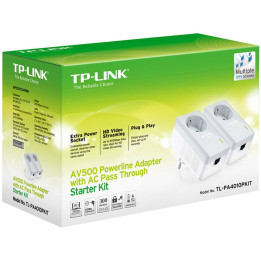 TP-LINK TL-PA4010PKIT Powerline 600Mbit/s Ethernet LAN Branco