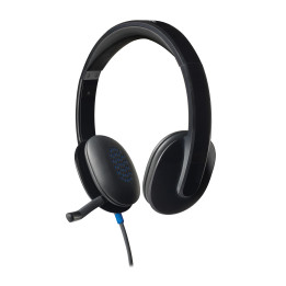 Logitech H540 Auscultadores Fita de cabeça USB Type-A Preto