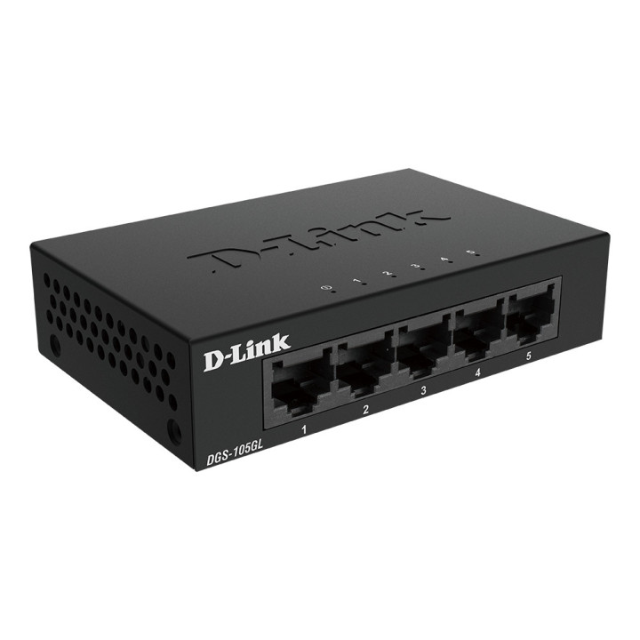 D-Link DGS-105GL E switch de rede Não-gerido Gigabit Ethernet (10 100 1000) Preto