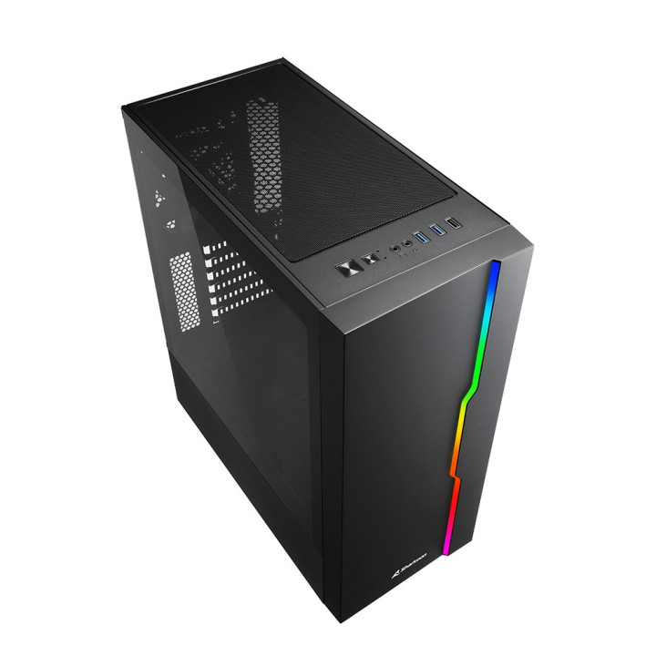 Sharkoon RGB Slider Midi Tower Preto