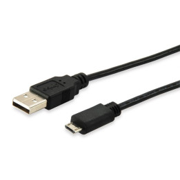 Equip Cabo USB 2.0  Macho -  Micro B Macho 1.0m, black 