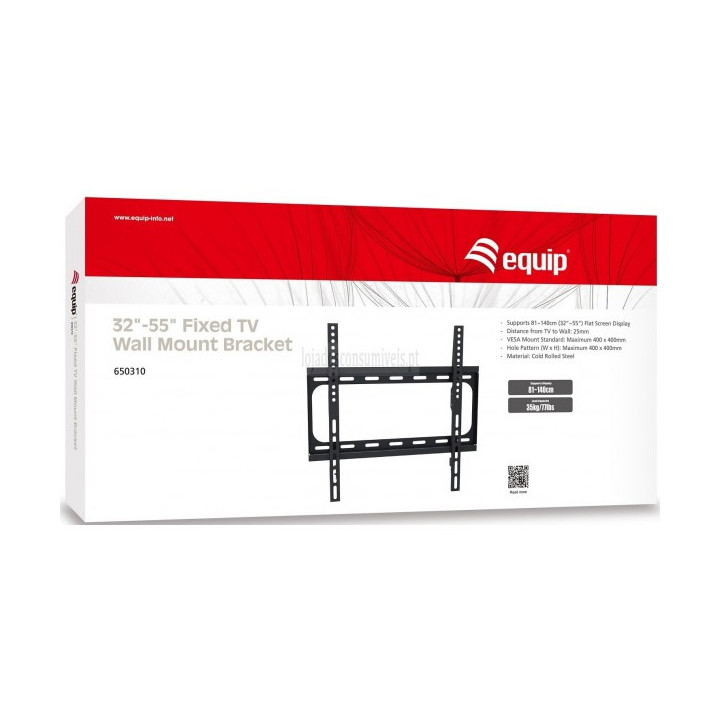 Equip Suporte TV 32-55 Fixo Ecrã Plano - 650310