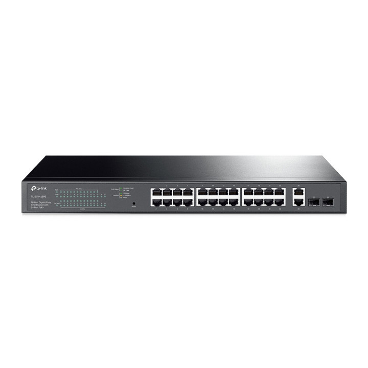 TP-LINK TL-SG1428PE switch de rede Gerido Gigabit Ethernet (10 100 1000) Power over Ethernet (PoE) 1U Preto