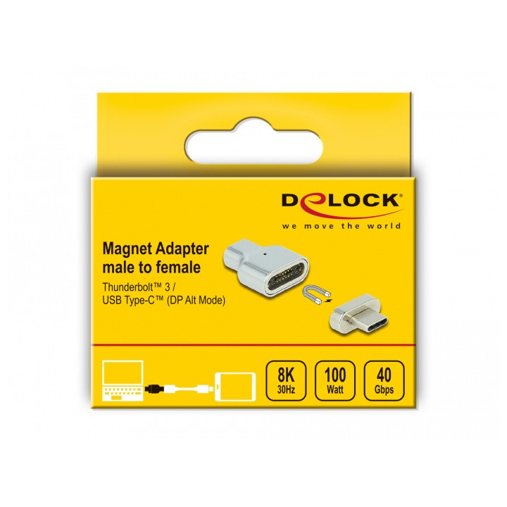 DeLOCK 66433 adaptador para cabos Thunderbolt 3  USB C Prateado