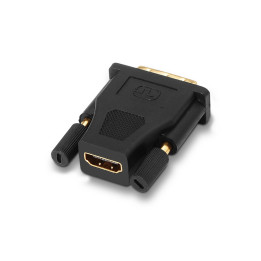 AISENS A118-0091 adaptador para cabos DVI 24+1 HDMI A Preto