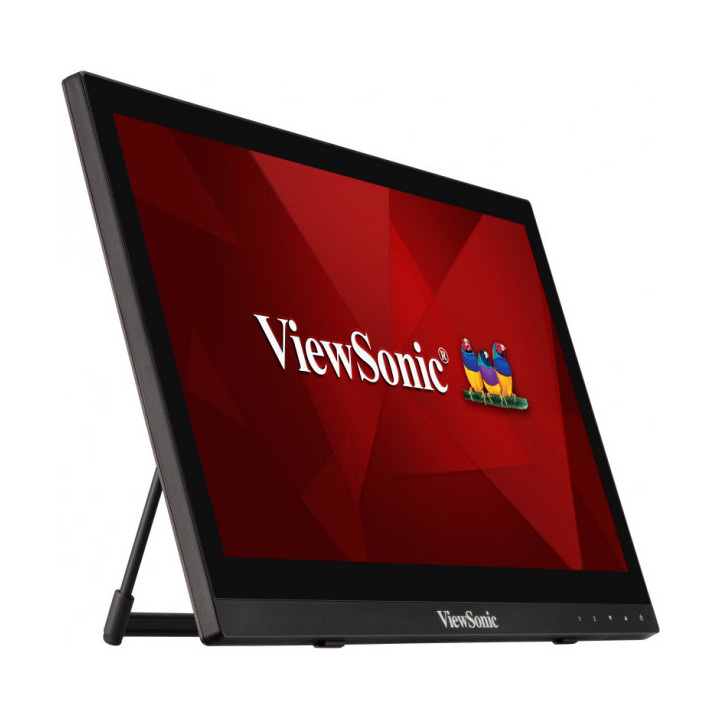 Viewsonic TD1630-3 ecrã tátil 39,6 cm (15.6") 1366 x 768 pixels Multitoque Multi-utilizador Preto