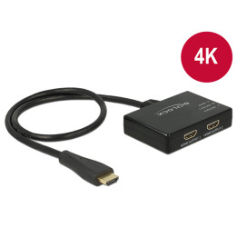 Delock HDMI Splitter 1xHDMI in p/ 2xHDMI out 4K 30 Hz