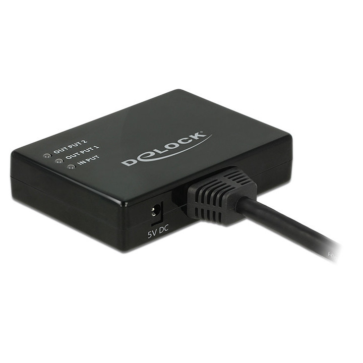 Delock HDMI Splitter 1xHDMI in p/ 2xHDMI out 4K 30 Hz