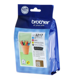 Tinteiro Original Brother LC-3217 Preto, Ciano, Magenta, Amarelo