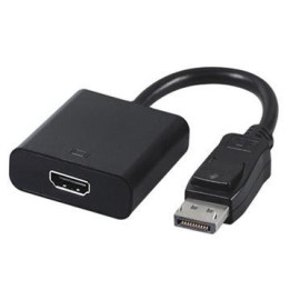 Gembird A-DPM-HDMIF-002 adaptador de cabo de vídeo 0,1 m DisplayPort HDMI Preto