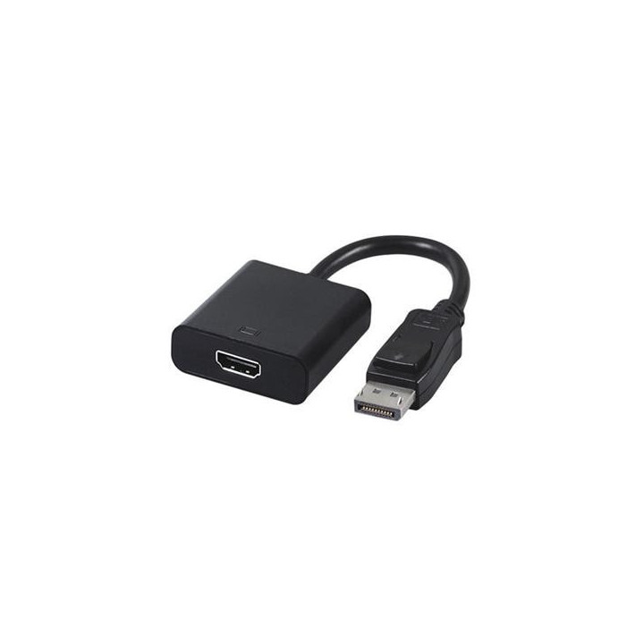 Gembird A-DPM-HDMIF-002 adaptador de cabo de vídeo 0,1 m DisplayPort HDMI Preto