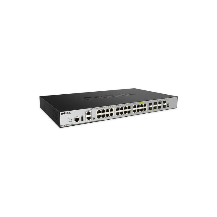 D-Link DGS-3630-28TC Gerido L3 Gigabit Ethernet (10 100 1000) 1U Preto