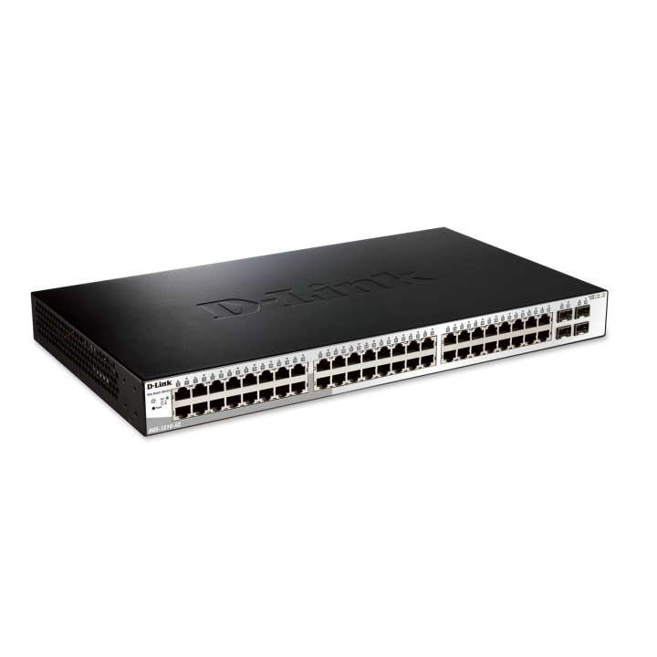 D-Link DGS-1210-52 switch de rede Gerido L2 Gigabit Ethernet (10 100 1000) 1U Preto