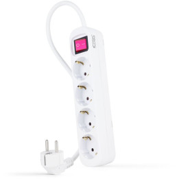 Nanocable Régua 4 Tomadas com switch 1.4 M Branco