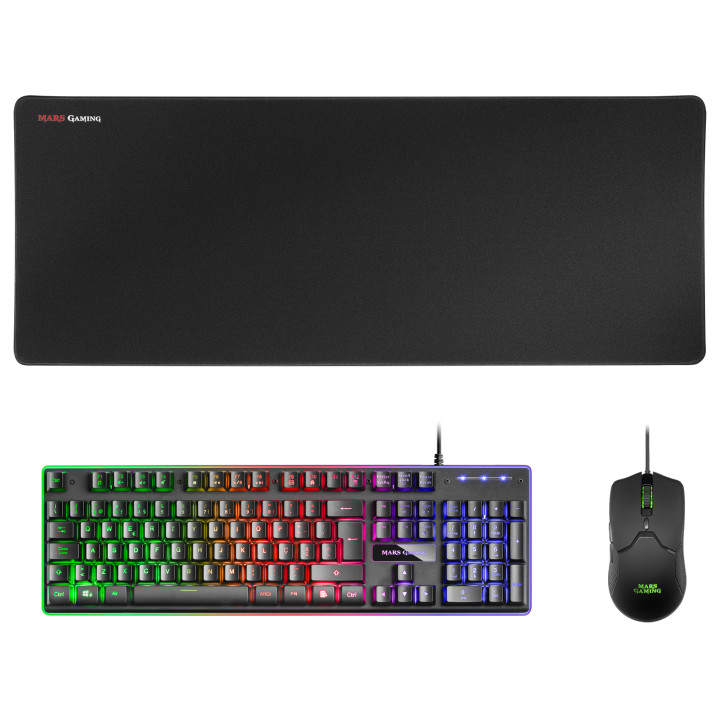 Mars Gaming Premium Gaming Combo teclado USB Português Preto