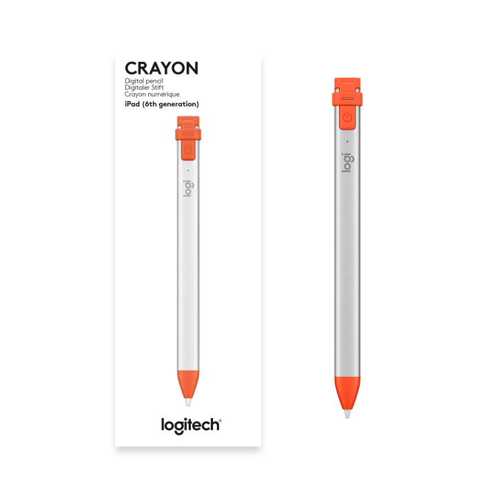 Logitech 914-000046 caneta stylus 20 g Laranja, Prateado