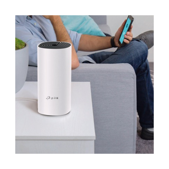 TP-LINK DECO E4 (1-pack) Dual-band (2,4 GHz   5 GHz) Wi-Fi 5 (802.11ac) Branco, Cinzento Interno