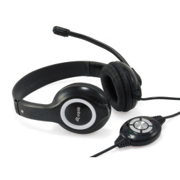 Equip 245301 auscultador Auscultadores Fita de cabeça USB Type-A Preto