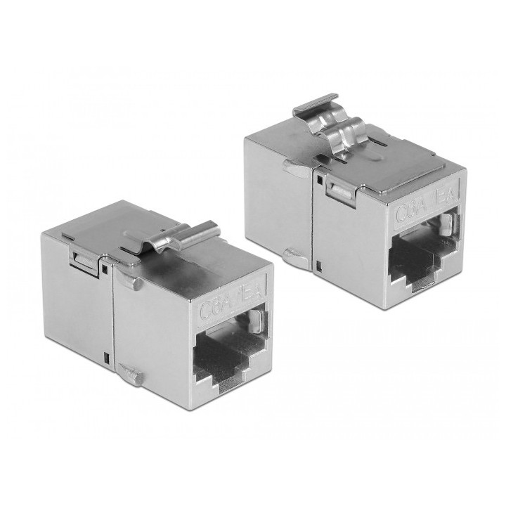 DELOCK Adpt.  RJ45 p/ RJ45 Cat6A Metall - 86408