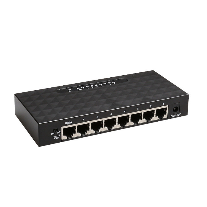 iggual GES8000 Não-gerido Gigabit Ethernet (10 100 1000) Preto