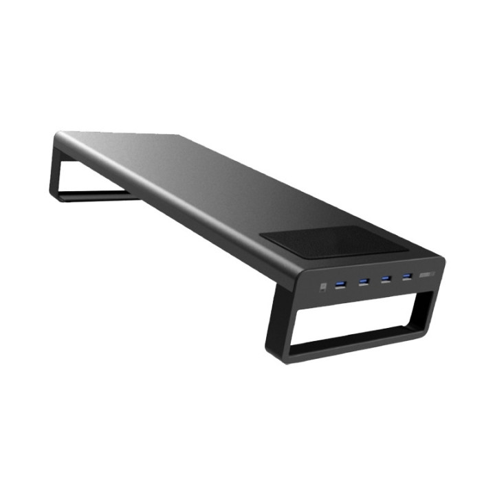 iggual Suporte para monitor c/ HUB USB 3.0 e Carregador Wireless