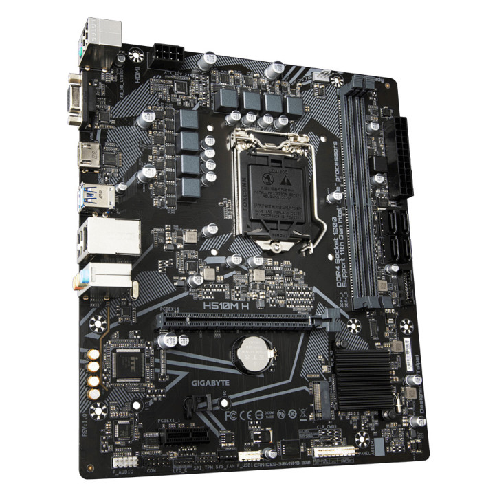 Gigabyte H510M H motherboard Intel H510 Express LGA 1200 micro ATX