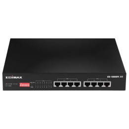 Edimax GS-1008PL V2 switch de rede Gerido L2 Gigabit Ethernet (10 100 1000) Power over Ethernet (PoE) 1U Preto