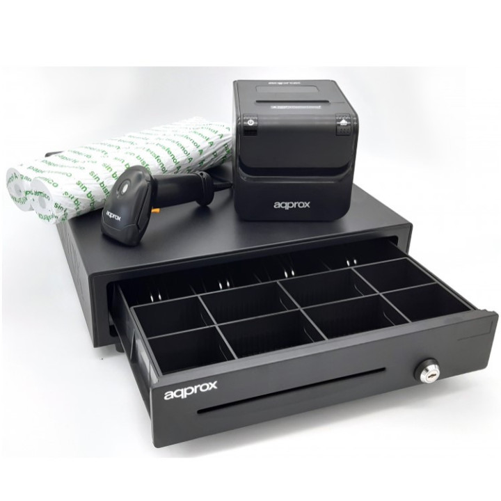 Pack POS APPROX 4180 - Impressora POS80AMUSE + Gaveta CASH01 +