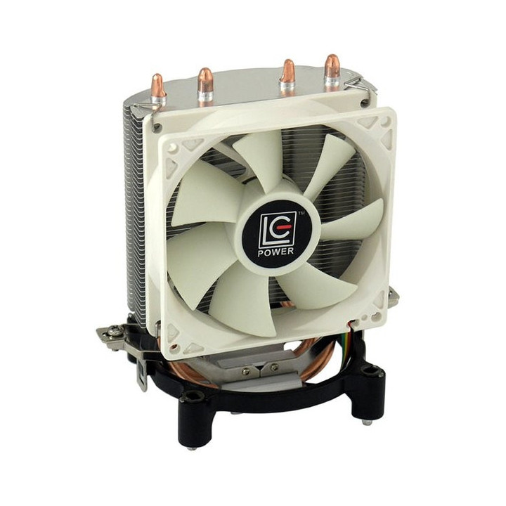 LC-Power LC-CC-95 ventoinha para PC Processador Cooler 9,2 cm Prateado, Branco