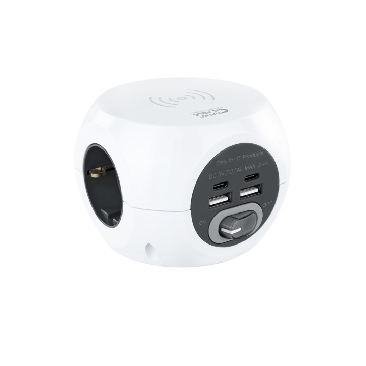 Nanocable 10.37.0002 carregador de dispositivos móveis Branco Interior