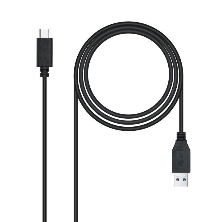 Nanocable 10.01.4000 cabo USB 0,5 m USB 3.2 Gen 2 (3.1 Gen 2) USB A USB C Preto