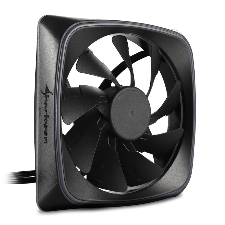 Sharkoon RGB SHARK Lights Caixa de computador Ventoinha 12 cm Preto