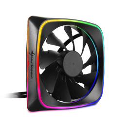 Sharkoon RGB SHARK Lights Caixa de computador Ventoinha 12 cm Preto
