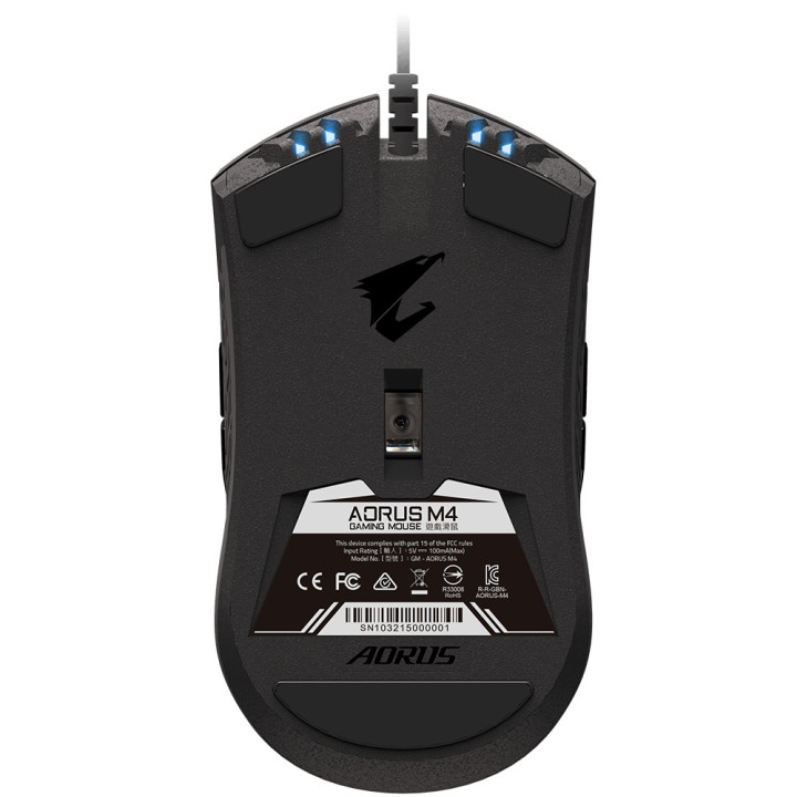 Gigabyte AORUS M4 rato Ambidestro USB Type-A Ótico 6400 DPI