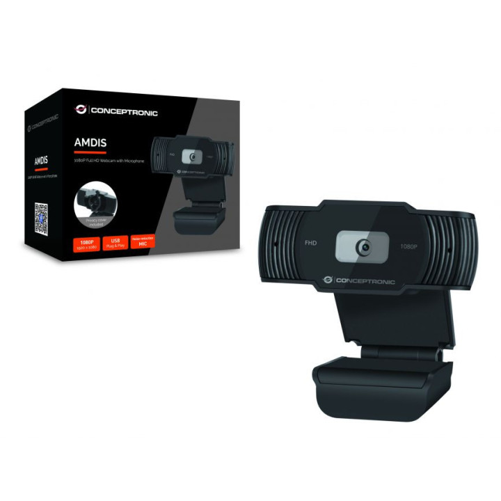 Conceptronic AMDIS04B webcam 1920 x 1080 pixels USB 2.0 Preto