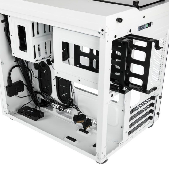 Caixa ATX Corsair Crystal 280X RGB Branco Vidro Temperado