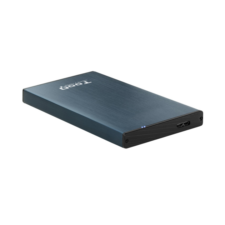 TooQ TQE-2527PB Caixa para Discos Rígidos Caixa de disco rígido Preto, Azul marinho 2.5"