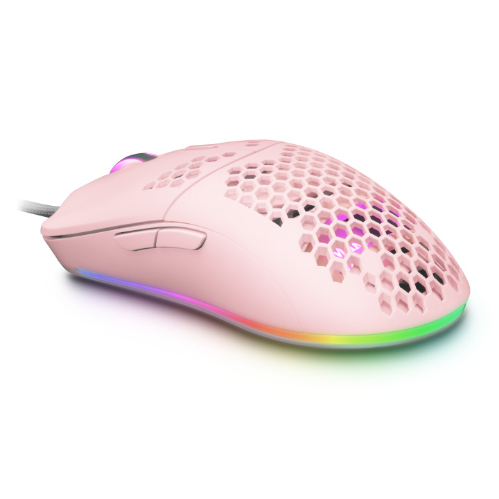 Mars Gaming MMAX rato Mão direita USB Type-A Ótico 12400 DPI