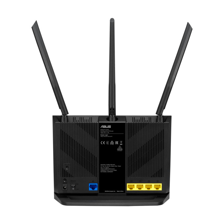 ASUS 4G-AX56 router sem fios Gigabit Ethernet Dual-band (2,4 GHz   5 GHz) 3G Preto