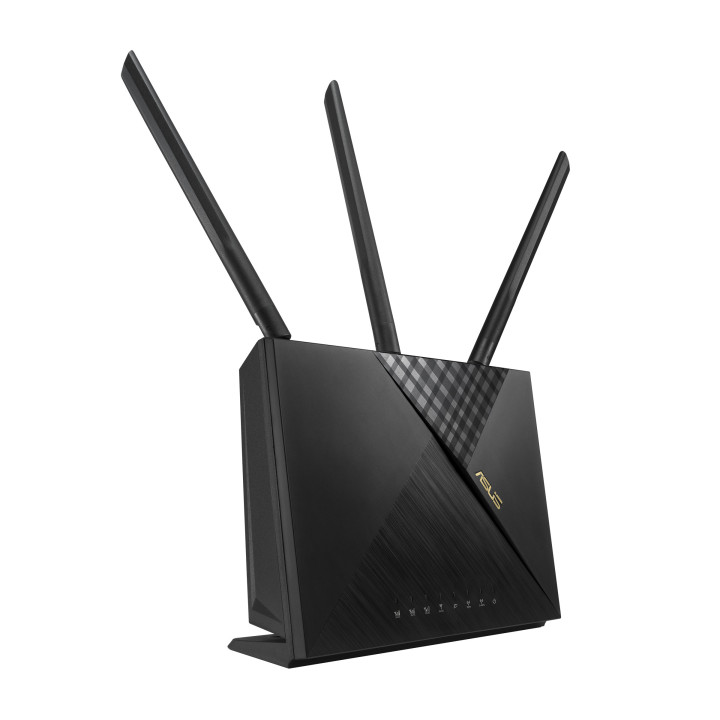 ASUS 4G-AX56 router sem fios Gigabit Ethernet Dual-band (2,4 GHz   5 GHz) 3G Preto