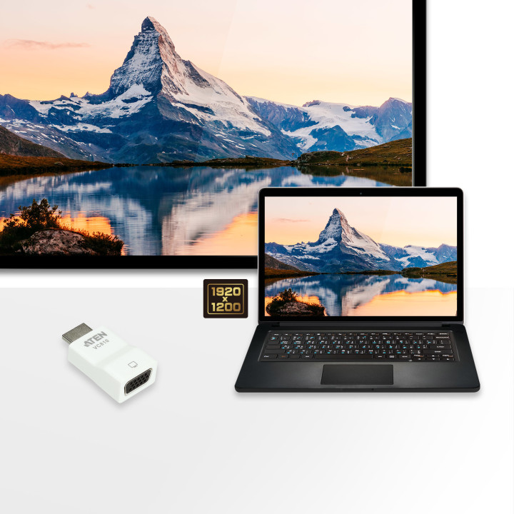 ATEN Adaptador HDMI para VGA