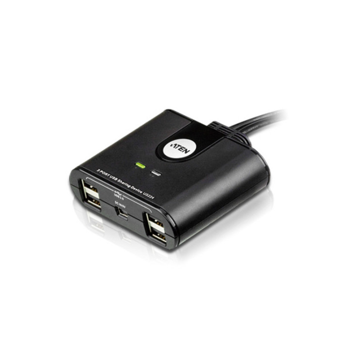 Aten Comutador de Partilha Periférico de 2 x 4 USB 2.0